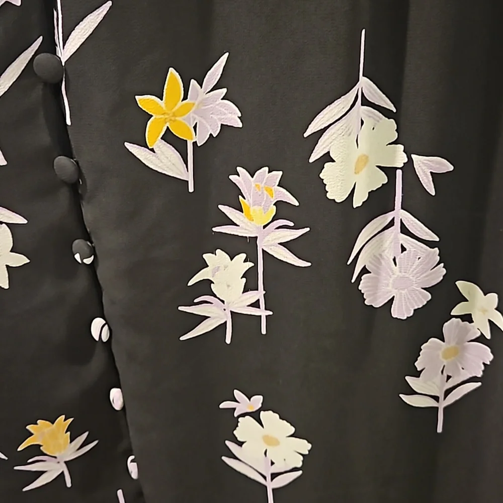 Lane Bryant Floral Button-front Fit & Flare Dress, size 22 - Picture 5 of 5